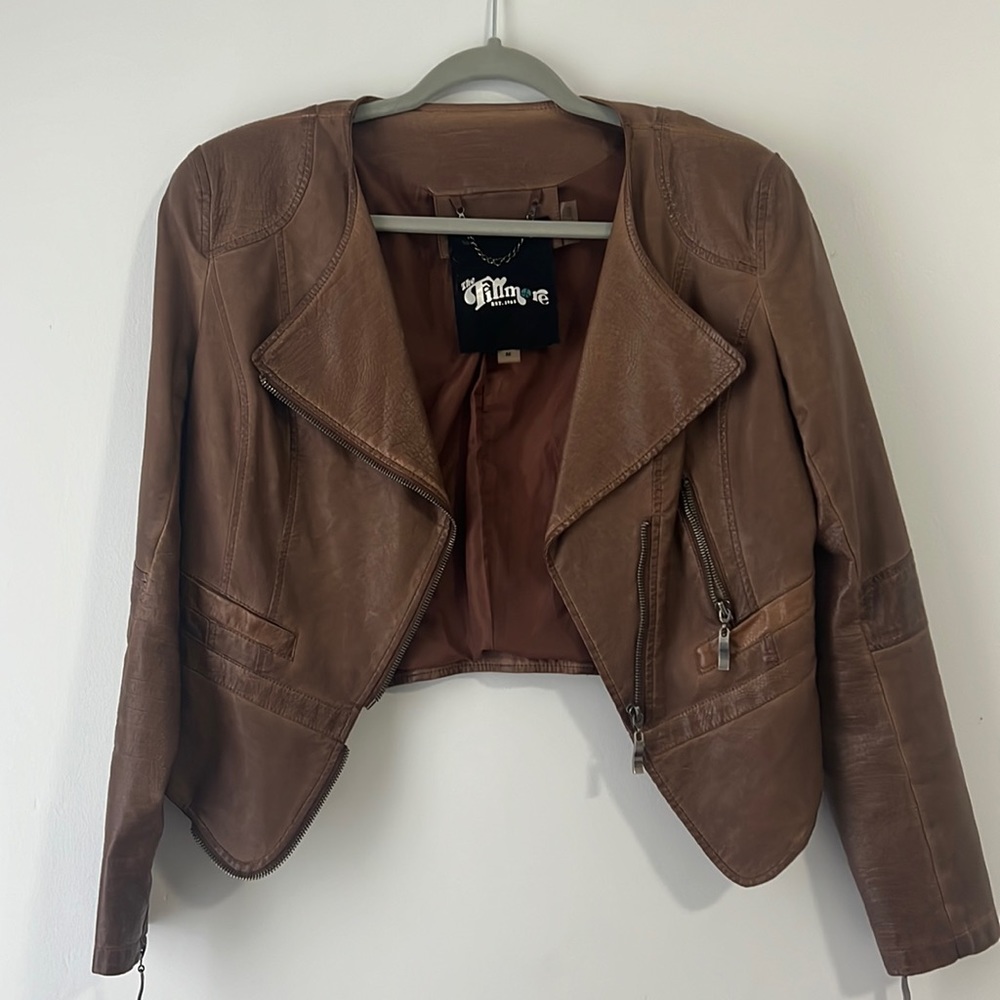The Fillmore Medium faux leather coat